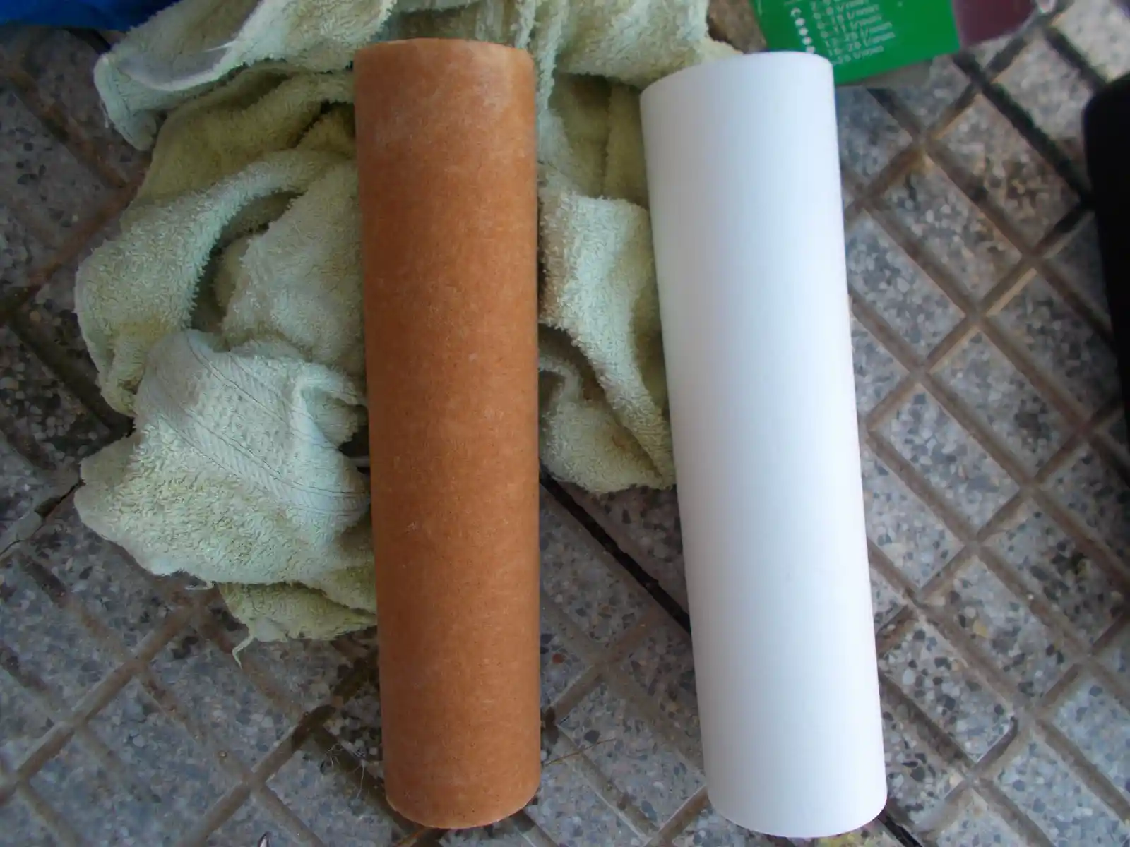 Dirty sediment filter comparison