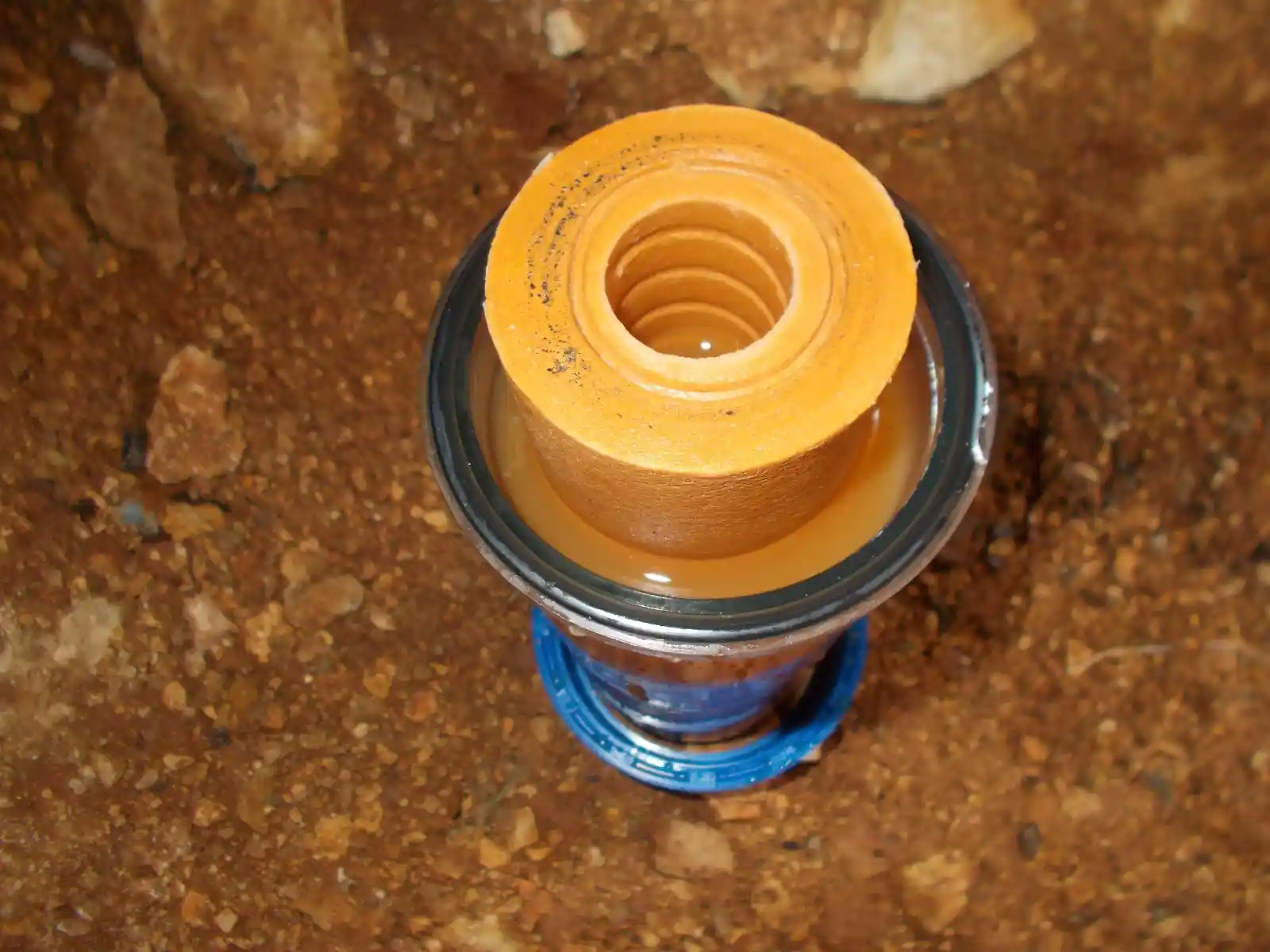 Dirty sediment filter